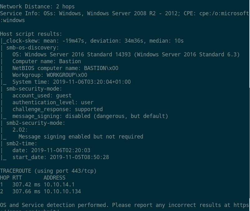 Bastion nmap2